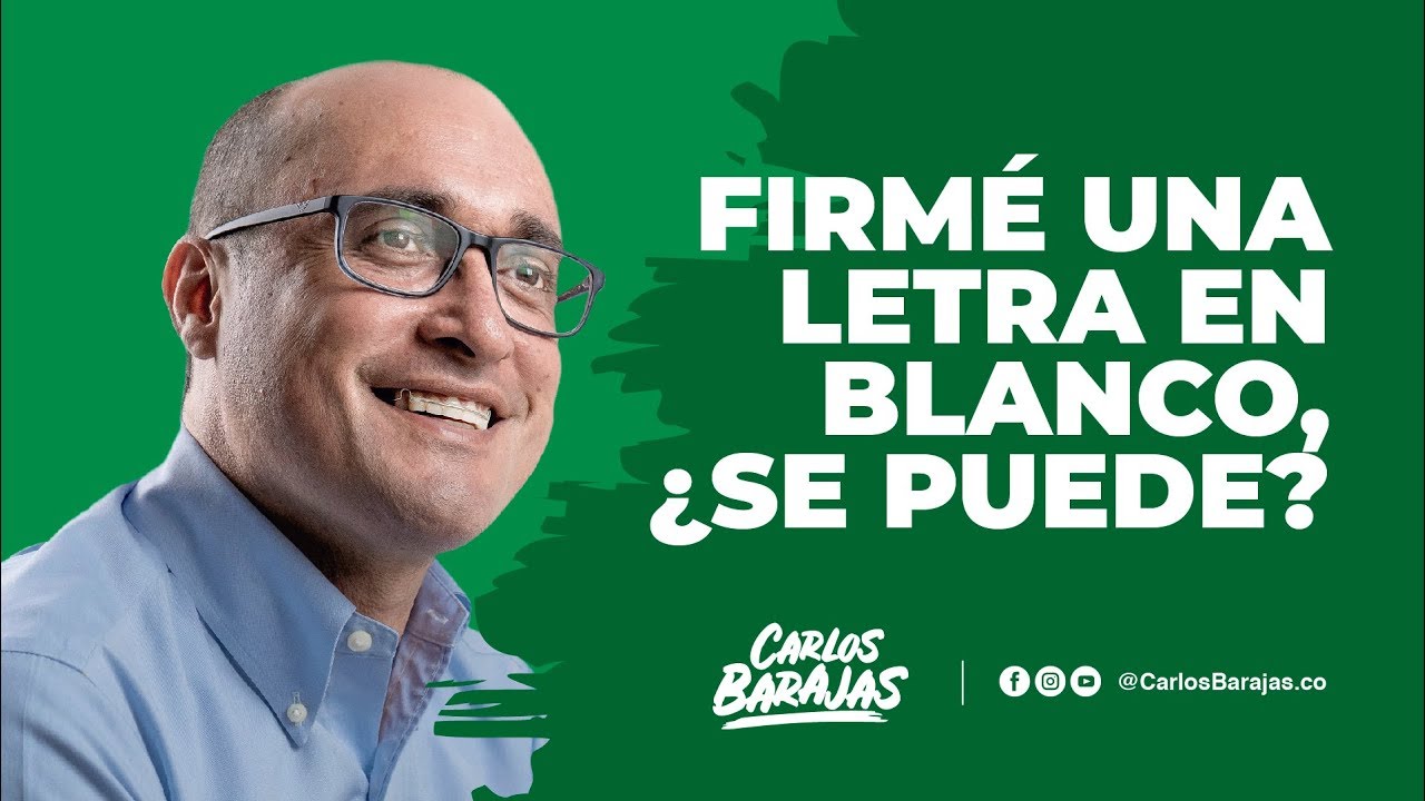 Firmé una letra en blanco, ¿Se puede?