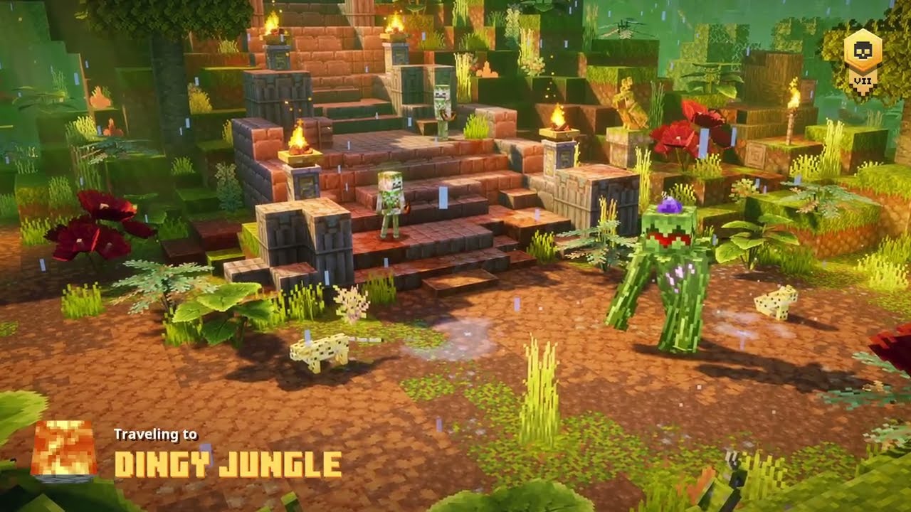Minecraft dungeons Jungle DLC in all difficulties 