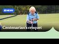 Croquet player attempts to break world record at 101 | ABC NEWS
