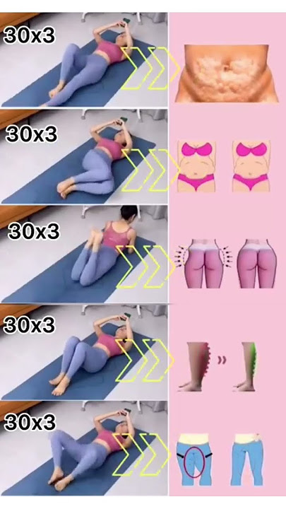 Exercises for the whole body, lose belly, legs, glutes... #workout