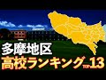 【TOP13】多摩地域高校偏差値ランキング(八王子、府中、立川、小平市、三鷹など)