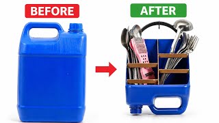 Don’t Throw Away Plastic Containers! 😱 Genius DIY Desk Organizer in 5 Minutes