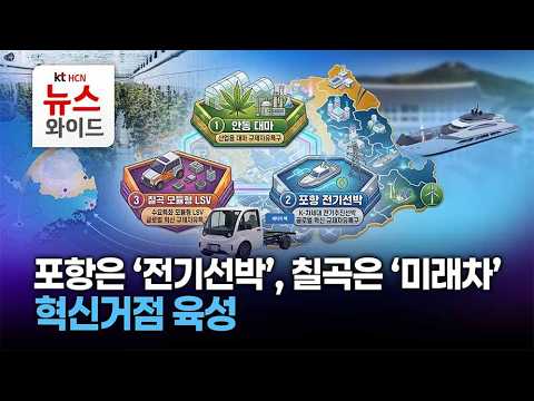포항은 '전기선박', 칠곡은 '미래차'… 혁신거점 육성 / HCN경북방송