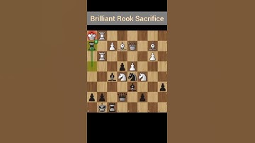 Brilliant Rook Sacrifice #chess #chessgame #chesscom #chesspuzzle #chesstactics #checkmatepatterns