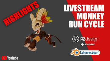 Quadruped run cycle animation in blender 3D   HIGHLIGHTS