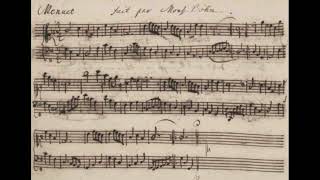 Minuet G-dur (attr. Georg Böhm, Notenbüchlein für Anna Magdalena Bach)