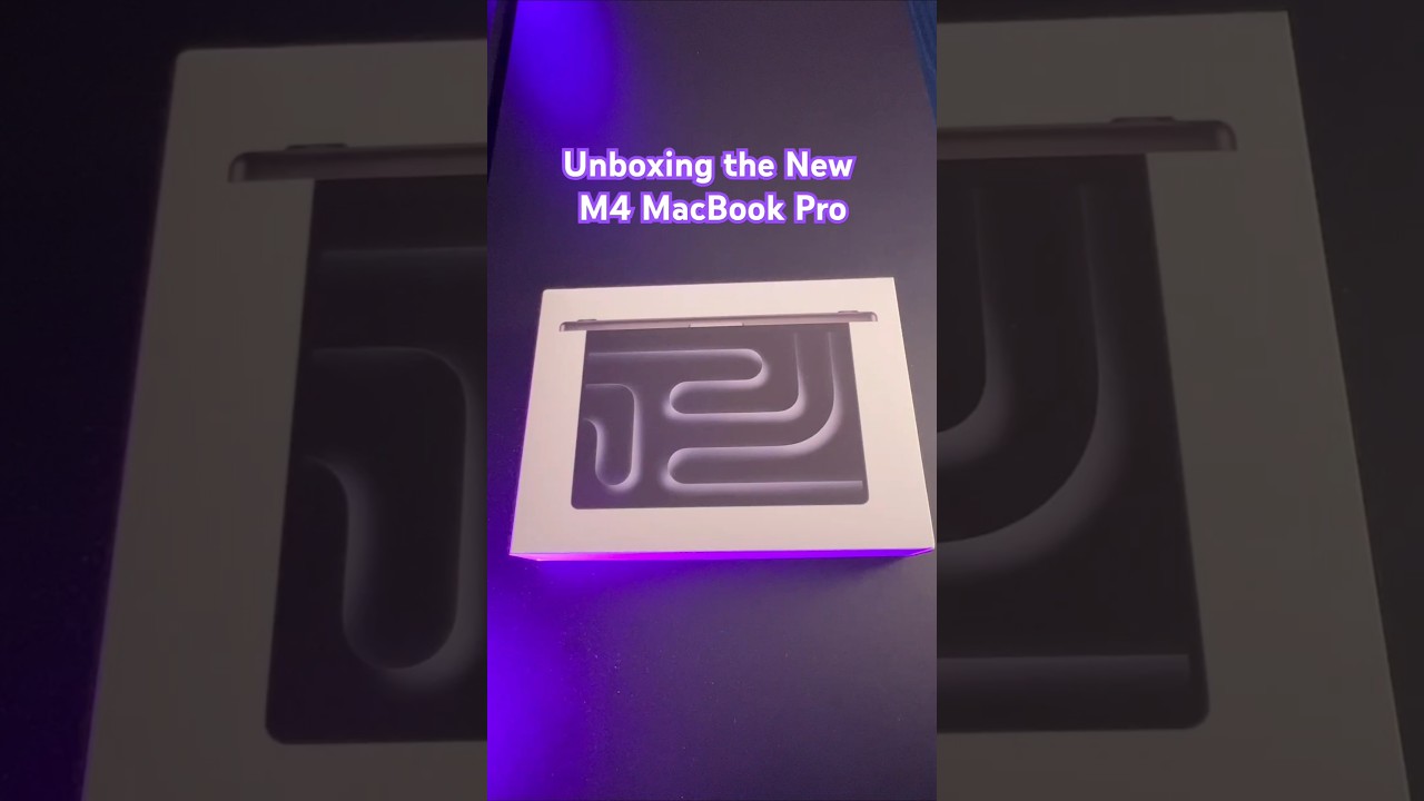Unboxing the M4 MacBook Pro