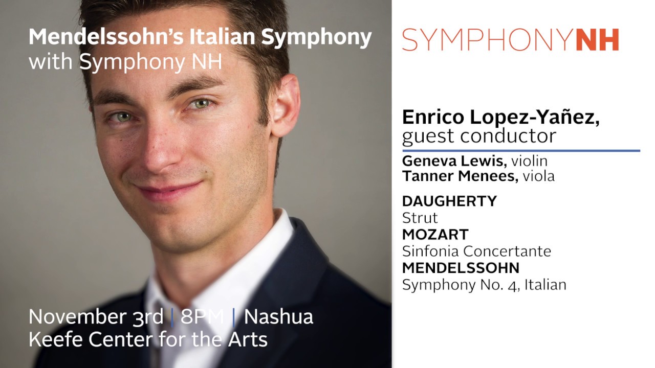 NOV 3: Mendelssohn's Italian Symphony with Symphony NH