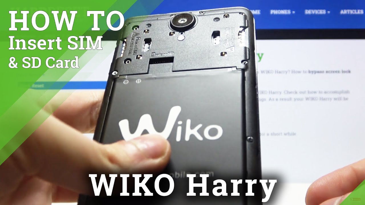Ampère sieraden honderd WIKO Harry – Insert SIM & SD Cards - YouTube