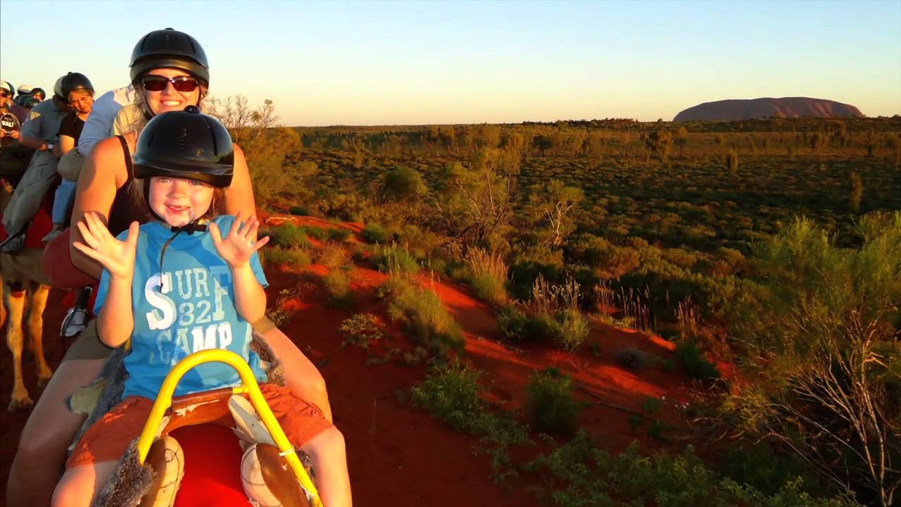 Camel Riding in Australia. Trio Travels.