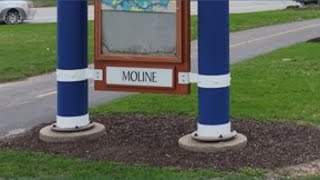 Drone footage from Moline, IL