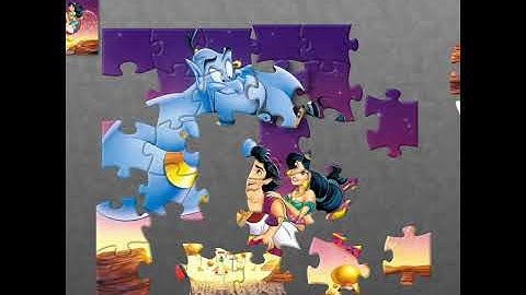 ASMR Jigsaw Puzzle - Alladin | With Satisfying 😌 Hitmark Sounds Too..