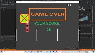 Simple Game in C language (Car Racing Game)