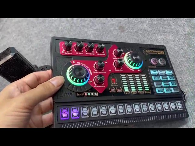 Combo micro thu âm LGT 240 sound card X5 hỗ trợ bluetooth pin sạc auto-tune cho âm thanh chất lượng