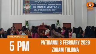 Dd News Mizoram Zoram Thlirna 8 February 2026 500 Pm