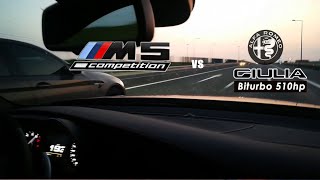Sports Performance M5 F90 CP vs Alfa Romeo Giulia Quadrifoglio
