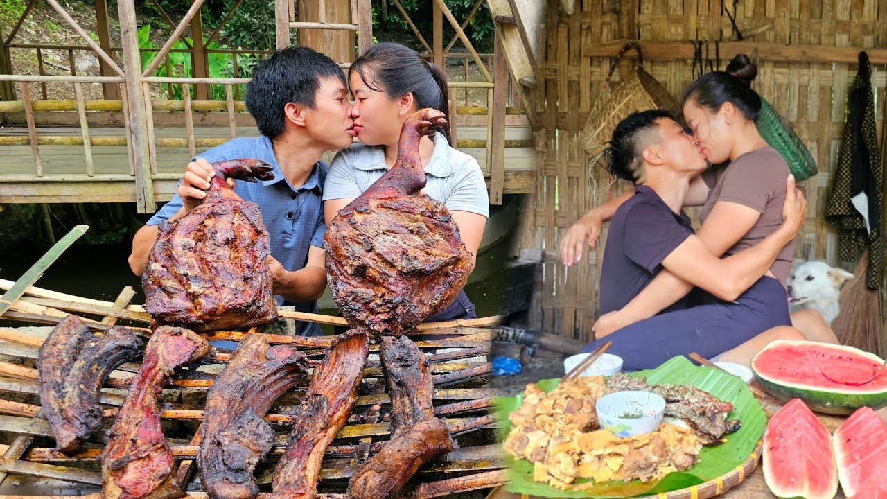 Preserve black pork for 30 days before selling it on the market | Homemade pork dishes - Linh's Life