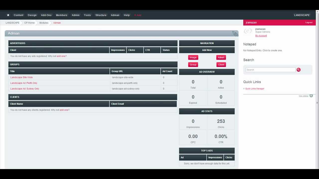 Adman - how to upload advertisements using Expression Engine CMS - YouTube