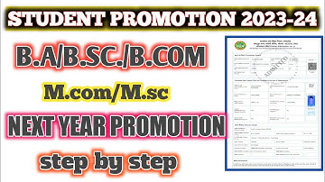 BA second year student promotion kaise bhare,maharaja chhatrasal second year promotion fees,#viral