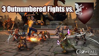 3 Outnumbered Fights vs. Acolytes - Crowfall PVP Gameplay 2022