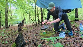 FIRST TIME Using a Hammock for WILD CAMPING / Hammock Camping in a Forest I WILD CAMPING UK