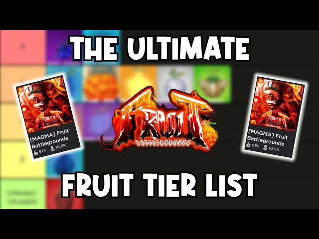 Fruit Battlegrounds Tier List : u/zathong
