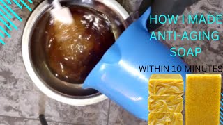 How I Made Tumeric Antiaging Soap in 10 Minutes