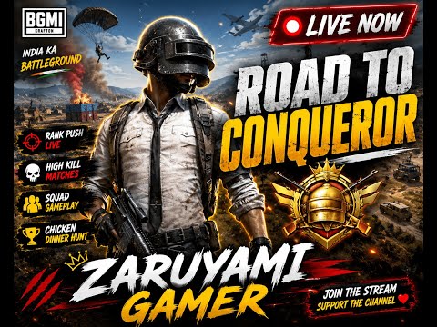 BGMI LIVE ⚡ Rank Push | No Mercy Today | Zaruyami Gamer