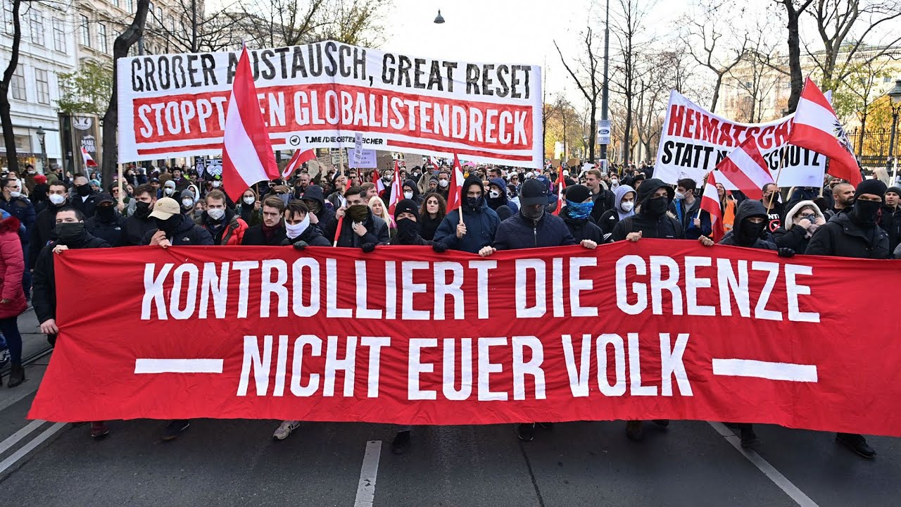 Growing street protests in Austria against mandatory vaccinations