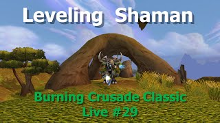 Leveling  Shaman In Nagrand--Burning Crusade Classic  Live 29