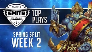 SMITE Pro League 2017 - Week 2 Top Plays (Spring Split)