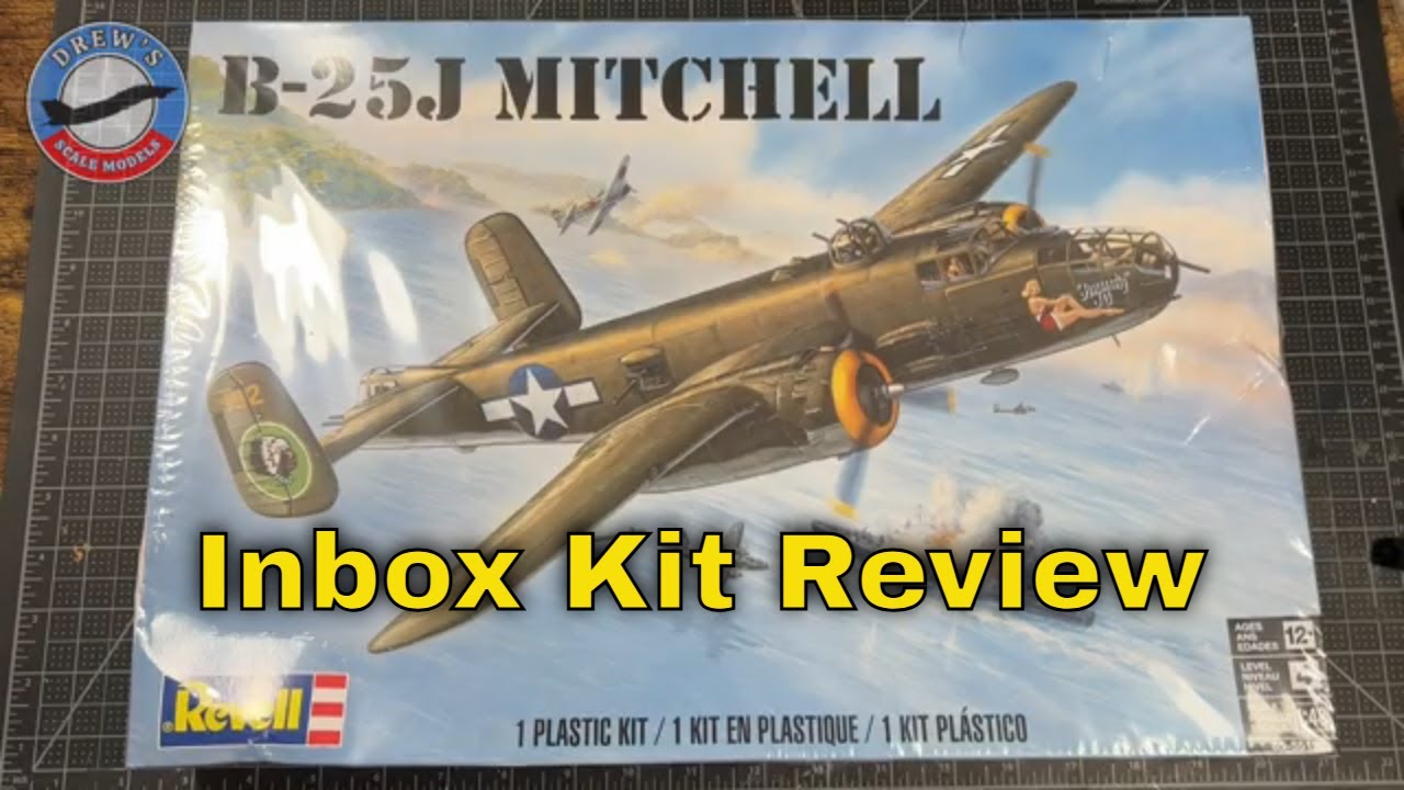 Revell 1/48th B-25J Mitchell Bomber (What's in the box?) - YouTube