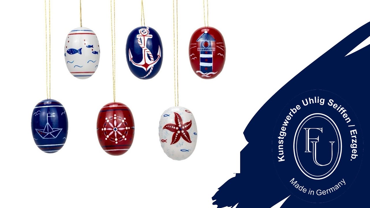 Maritime Ostereier | handbemalt