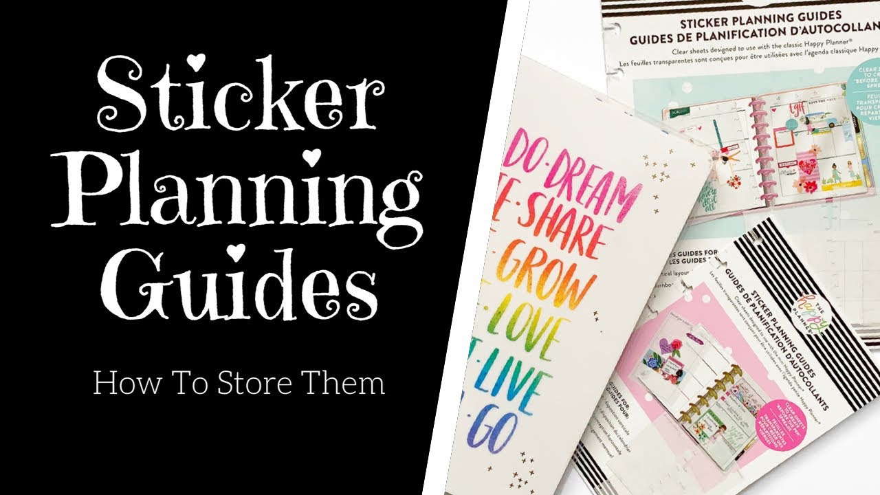HOW TO STORE HAPPY PLANNER STICKER PLANNING GUIDES DIY Happy Planner How to store happy planner sticker planning guides diy happy planner