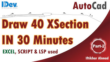 How to Create 40 Cross Sections in Auto Cad Automatically in 30Min | اردو | हिन्दी - Part 2