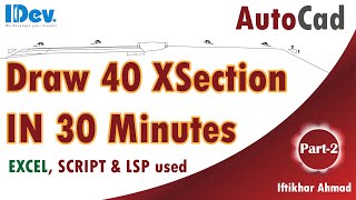How to Create 40 Cross Sections in AutoCAD in 30Min | Part 2