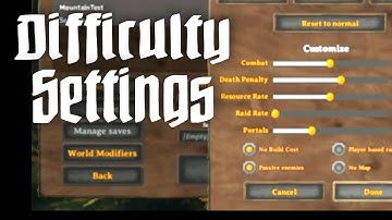 Valheim Difficulty Settings Intro - Hundreds of Possibilities!
