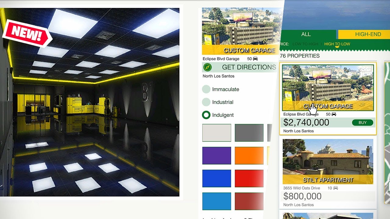 Buying the BIGGEST Garage EVER in GTA Online! (50 Car Garage Customization Guide) YouTube
