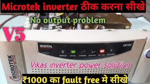 Microtek 1100 V5 Inverter Output Problem Solution (vikas inverterpawer solution)