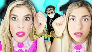 24 Hours Handcuffed to Twin inside Giant Dollhouse in Real Life! | Rebecca Zamolo