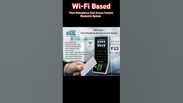 Wi-Fi Based ESSL F22 Biometric #shorts