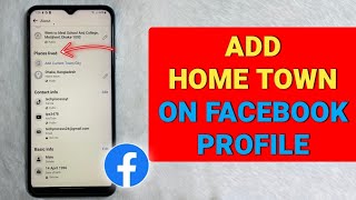 How to Add New Hometown Location on Facebook - Full Guide