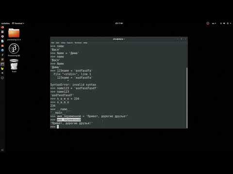 Переменные в Python. Правила именования переменных. Операторы присваивания. Александр Килинкаров