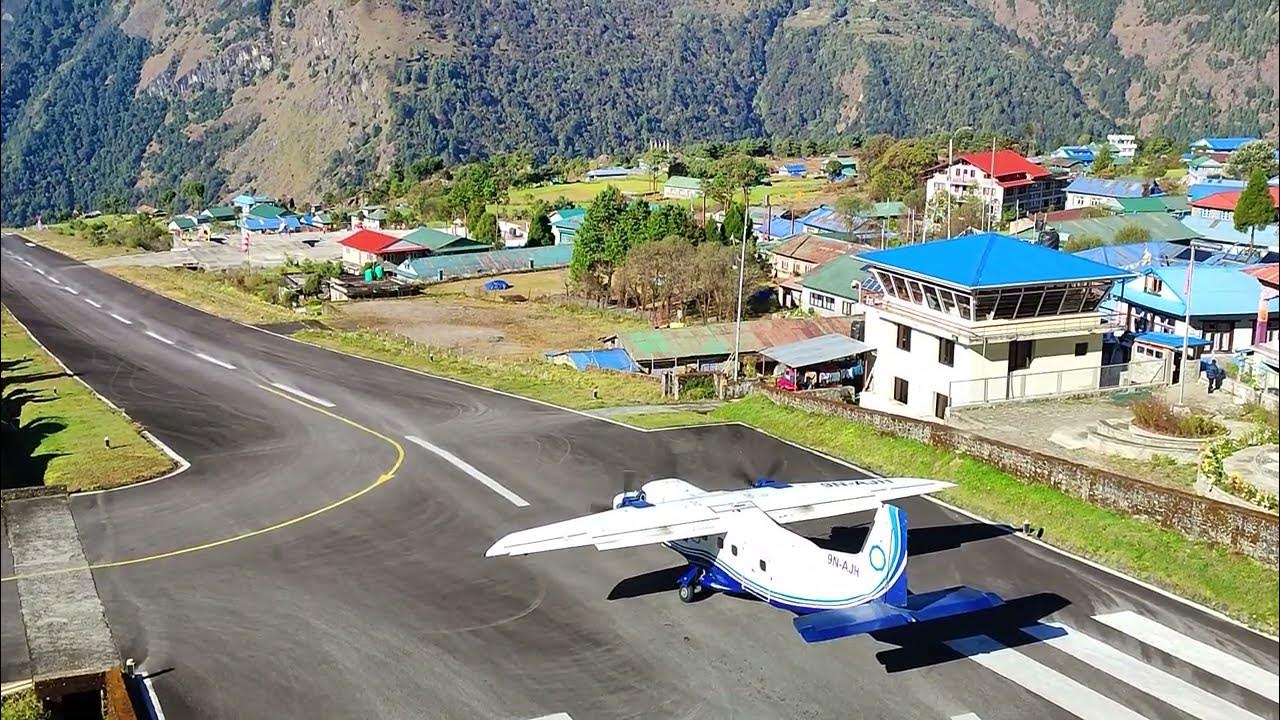 Lukla Airport takeoffs and Landing The most dangerous airport in the