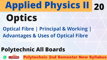Applied Physics II_ Optical Fiber _ Lecture 20 for 2nd Semester Polytechnic All Boards