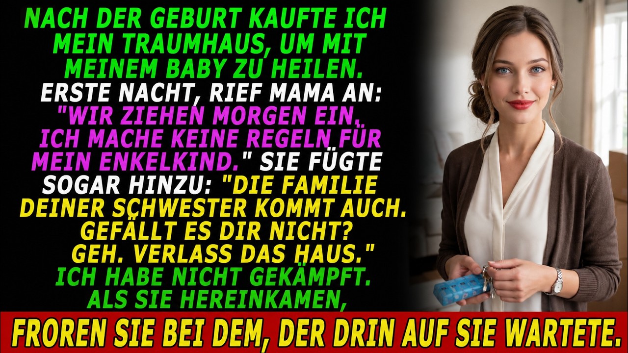 Vier Wochen nach der Geburt meiner Tochter kaufte ich das Haus, von dem ich mein ganzes Leben geträumt hatte. Die Umzugskartons standen noch ungeöffnet, als meine Mutter anrief. Keine...