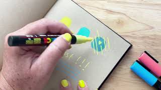 15 Posca Paint Markers, 5M Medium Posca Markers with Reversible Tips