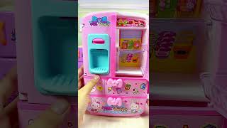 Satisfying with Unboxing & Review Pink Rabbit Fridge asmr refrigerator toys shorts fridge