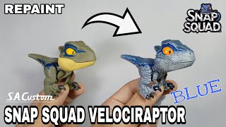 Painting Snap Squad Velociraptor Blue Juric World