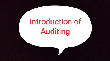 Introduction of Auditing